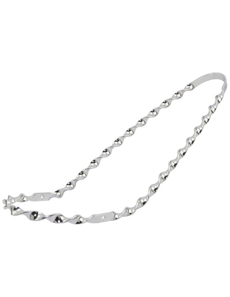 Lowrider Twisted Banana Seat Trim Chrome.